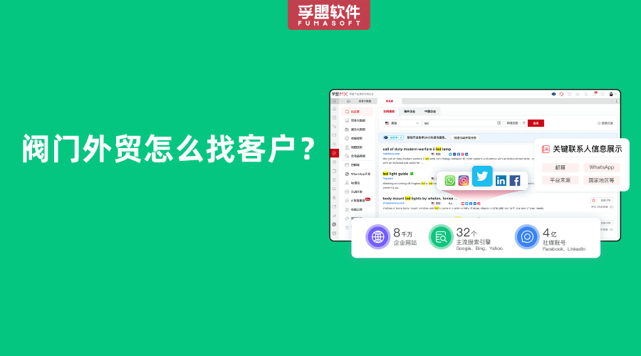 閥門外貿怎么找客戶？