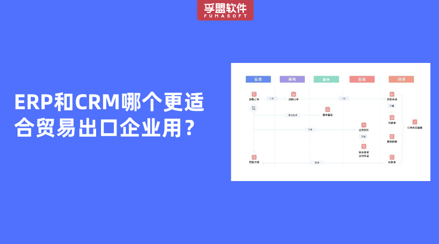 ERP和CRM哪個(gè)更適合貿(mào)易出口企業(yè)用？