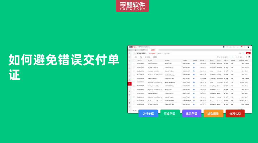 如何避免錯誤交付單證