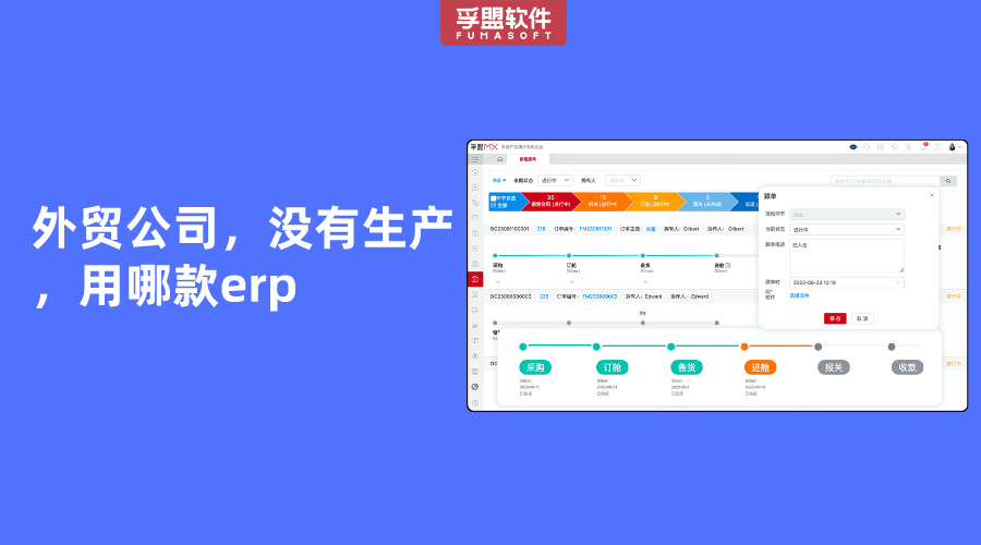 外貿公司，沒有生產，用哪款erp？