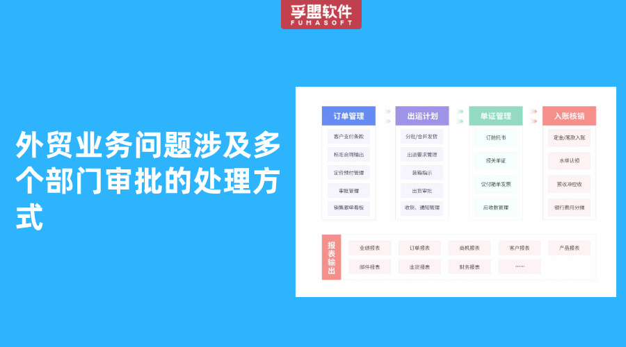 外貿業務問題涉及多個部門審批的處理方式